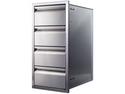 Memphis 15" Four Drawer Stack | Stainless Steel BBQ Storage