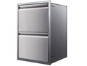Memphis 21-Inch Two Drawer Stack – Outdoor Kitchen Storage
