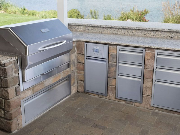 Memphis 21-Inch Two Drawer Stack – Outdoor Kitchen Storage