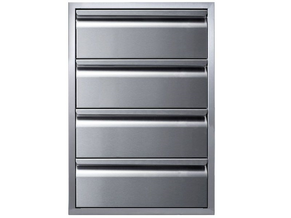 Memphis 21-Inch Four Drawer Stack – Outdoor Kitchen Storage