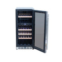 American Made Grills 15 Inch Outdoor Wine Cooler with Glass Door and Lock