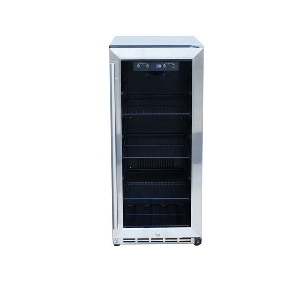 American Made Grills 15 Inch Outdoor Refrigerator with Solid Door