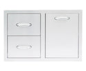 American Made Grills 33 Inch 2 Drawer and Vented Pullout Liquid Propane Tank Door