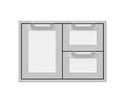 Hestan 30 Inch Double Drawer and Storage Door Combination