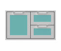Hestan 36 Inch Double Drawer and Storage Door Combination