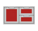 Hestan 36 Inch Double Drawer and Storage Door Combination