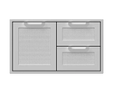 Hestan 36 Inch Double Drawer and Storage Door Combination