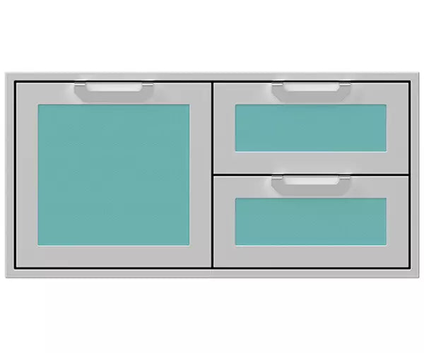 Hestan 42 Inch Double Drawer and Storage Door Combination