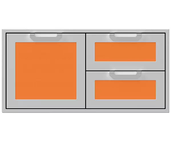 Hestan 42 Inch Double Drawer and Storage Door Combination