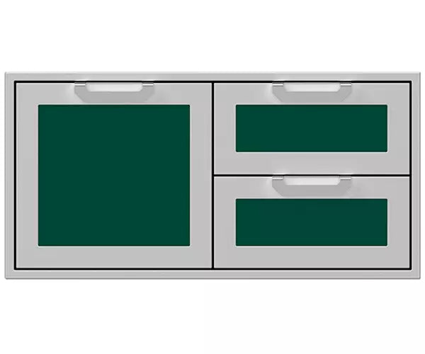 Hestan 42 Inch Double Drawer and Storage Door Combination
