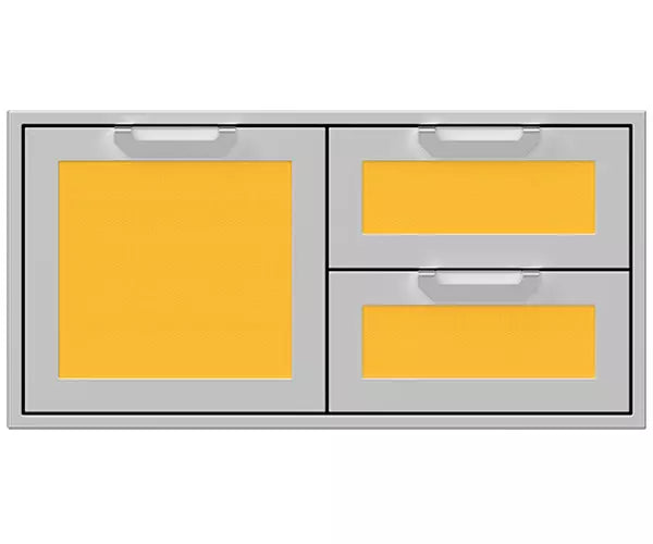 Hestan 42 Inch Double Drawer and Storage Door Combination