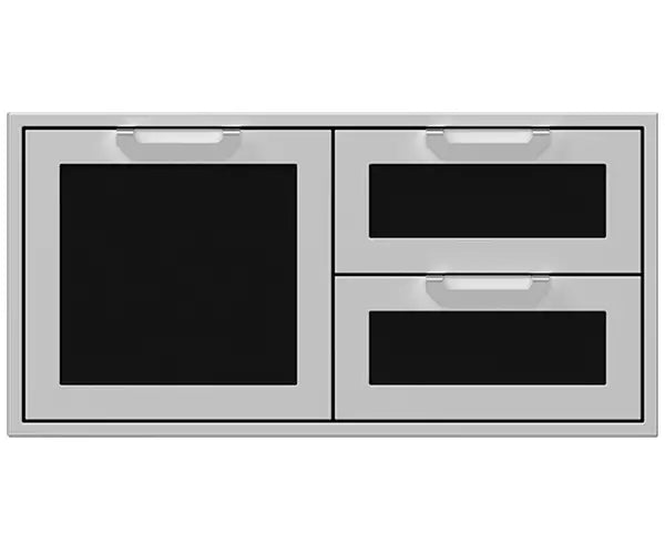 Hestan 42 Inch Double Drawer and Storage Door Combination