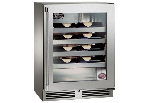 Perlick 18 Inch Outdoor Wine Cooler with Solid, Glass, Panel Ready Door