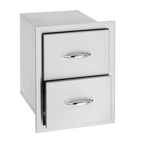 American Made Grills 17 Inch Double Drawer