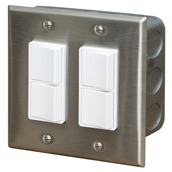 Infratech 240 Volt In-Wall Dual Duplex Switch for Dual Element Heaters