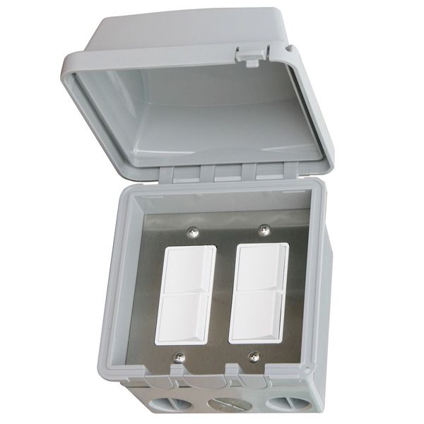 Infratech Surface Mount Dual Duplex Switch with Waterproof Cover