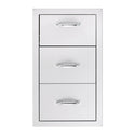 American Made Grills 17 Inch Vertical 2-Drawer & Paper Towel Holder Combo