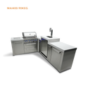Mont Alpi 4-Burner Original Series Island With 90-Degree Corner And Kegerator