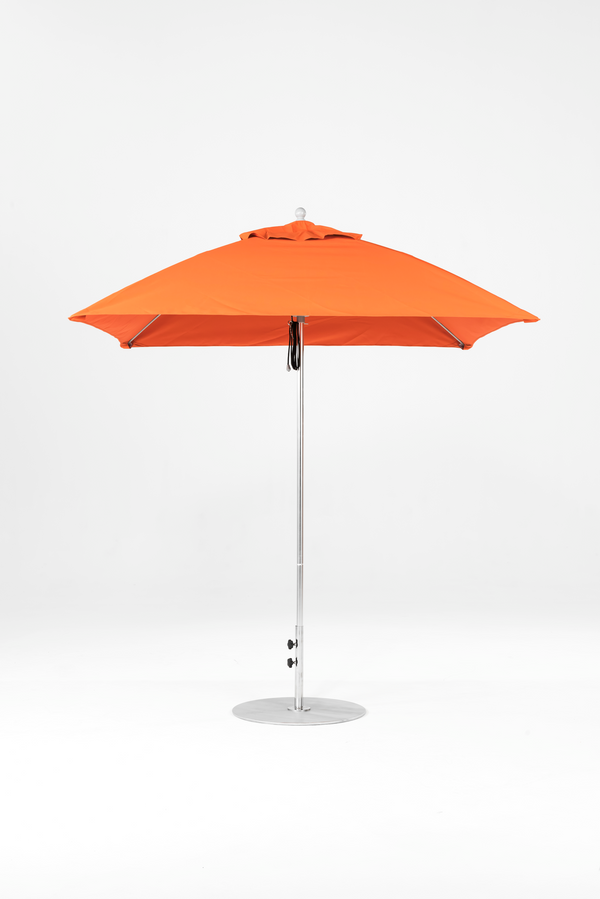 464FM-SQ-R567 Orange-Brushed Silver