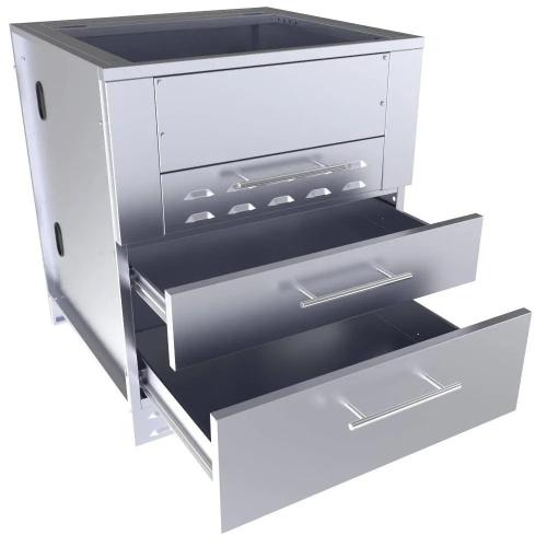 Sunstone 30-Inch Universal Kamado Cabinet – Fits 24" Kamado Grill