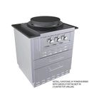 Sunstone 30-Inch Universal Kamado Cabinet – Fits 24" Kamado Grill