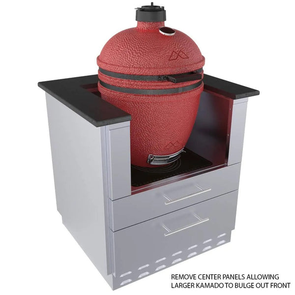 Sunstone 30-Inch Universal Kamado Cabinet – Fits 24" Kamado Grill