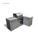 Mont Alpi 4-Burner Island With A 90-Degree Corner