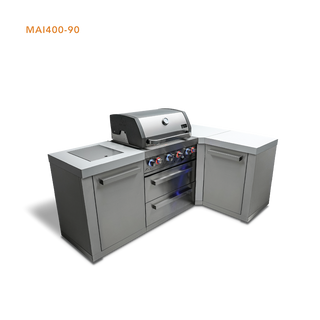Mont Alpi 4-Burner Island With A 90-Degree Corner