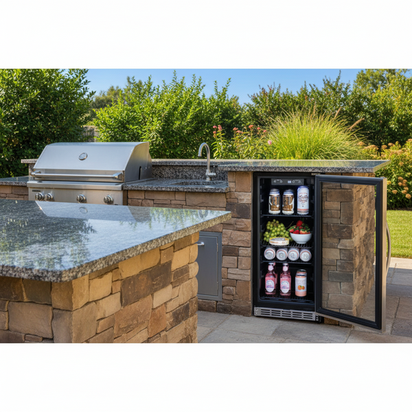 American Made Grills 15-Inch Outdoor Refrigerator