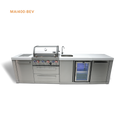 Mont Alpi 4-Burner Island With A Beverage Center
