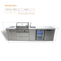Mont Alpi 4-Burner Island With A Beverage Center