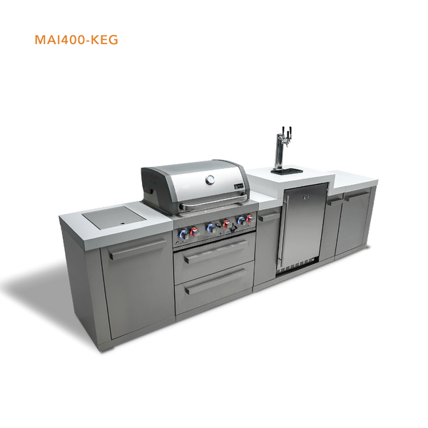 Mont Alpi 4-Burner Original Series Island With Kegerator