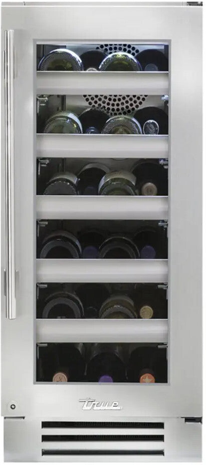 True 15″ Wine Cabinet Stainless Glass