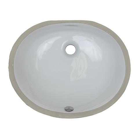 E-Stainless Oval Ceramic Bowl, White: 19 x 15 x 6'' Bowl Depth