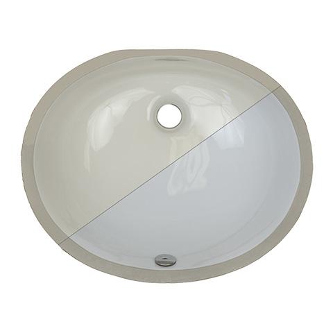 E-Stainless Oval Ceramic Bowl, White: 19 x 15 x 6'' Bowl Depth