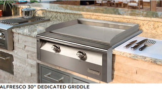 Alfresco 30-Inch Duel Zone, Thematically Controlled Gas Griddle