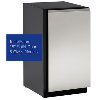 U-Line Stainless Handleless Panel 15" Solid