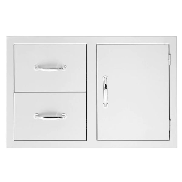 TrueFlame 30" 2-Drawer & Access Door Combo
