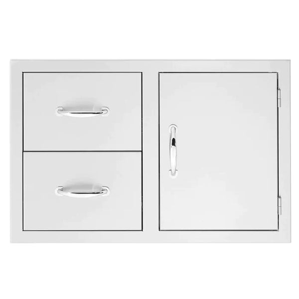 TrueFlame 36" 2-Drawer & Access Door Combo