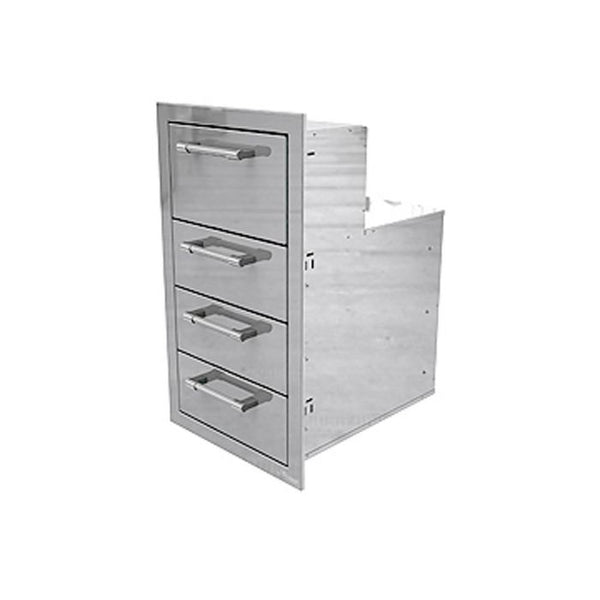 Alfresco 17-Inch Triple Drawer and Towel Holder Combo