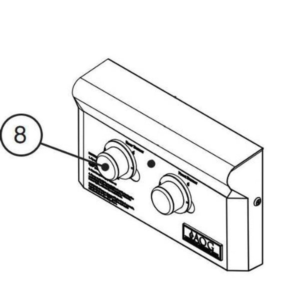 American Outdoor  Control Panel for Double Side Burner