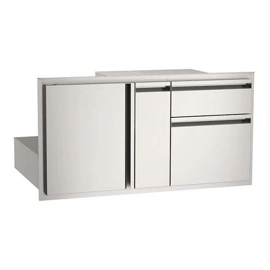American Outdoor Grill Door w/ Dbl. Drawer & Platter Storage