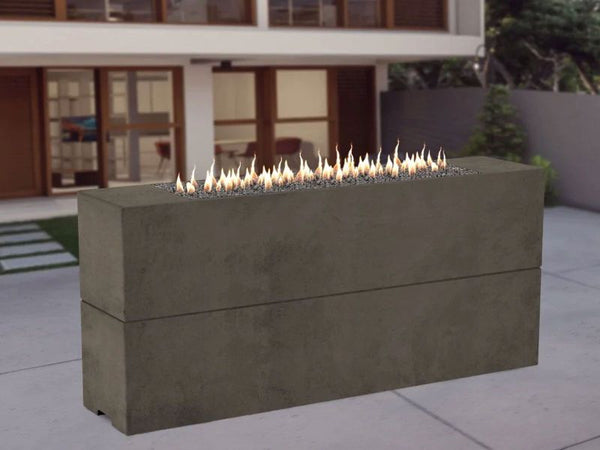 American Fyre Designs Milan Tall Linear Fire Table