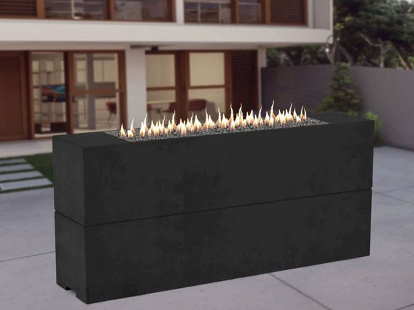 American Fyre Designs Milan Tall Linear Fire Table