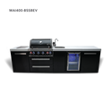 Mont Alpi 4-Burner Black Stainless Steel Island With Beverage Center
