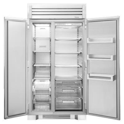 True 42 inch side by side refrigerator/freezer - Stainless Steel