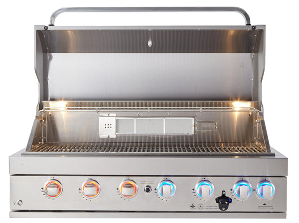 Mont Alpi 44" Black Stainless Steel Built in Grill
