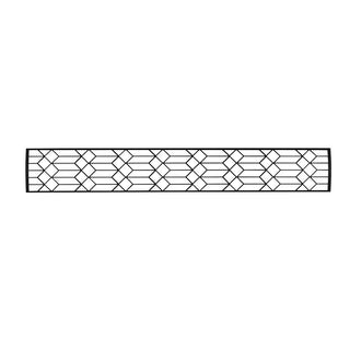 Infratech Single Element 61-Inch Craftsman Motif Fascia Upgrade Kit - Black