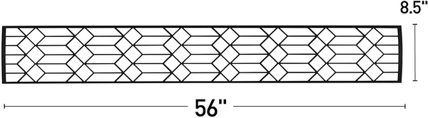 Infratech Dual Element 61-Inch Craftsman Motif Fascia Upgrade Kit - Black