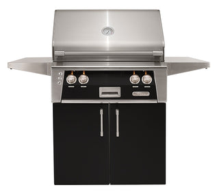 Buy jet-black-gloss Alfresco ALXE 30-Inch Freestanding Grill With Rotisserie